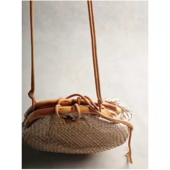 Straw Handbag Crossbody | Vintage Purse - Picture 4 of 9